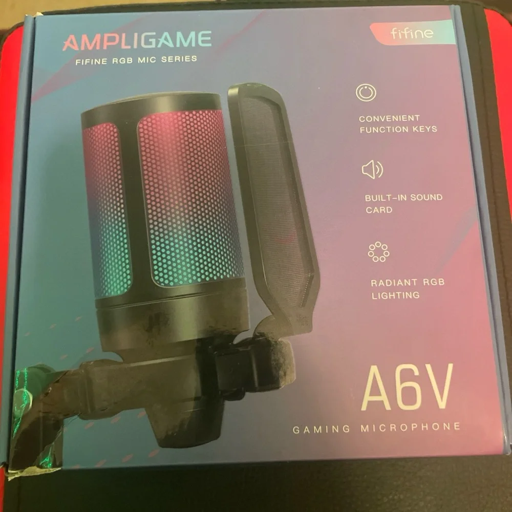 (CASHAPP OR CASH ONLY) The Fifine AMPLIGAME A6V microphone